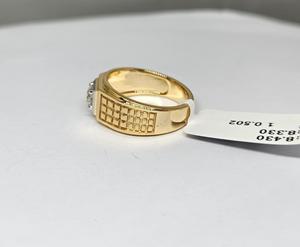 Bague de mariage minimaliste en or 14 carats avec diamant de 0,502 carats, unisexe, alliance de fiançailles, luxe abordable, design de gros, cadeau - Product Image 2
