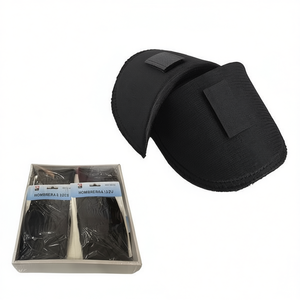 HOMBRERA 12U Protège-épaules de sport pour filles, taille moyenne, noir et blanc - Product Image 1