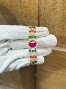 Handmade Pearl Gold finish Bracelet Handcrafted <b>Indian</b> <b>Costume</b> <b>Jewelry</b> Wholesale Manufacturer Supplier for Women - Product Image 3