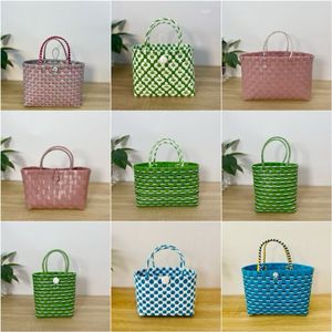AVAILABLE Durable Vibrant Handwoven Plastic <b>Bag</b> Lightweight Durable <b>Tote</b> <b>for</b> <b>Summer</b> Outfits <b>For</b> <b>Summer</b> Vacation - Product Image 6