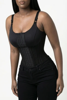 Vêtements de compression pour femmes en gros, gaine amincissante post-chirurgicale effet sablier avec manches, bordure en dentelle, bonne élasticité