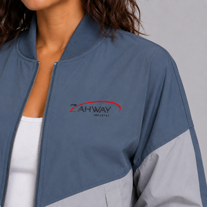 New Arrival <b>Women</b> <b>Bomber</b> <b>Jacket</b> Custom Logo <b>Lightweight</b> Full Zipper Casual Wear Windproof Outerwear <b>Bomber</b> <b>Jacket</b> for <b>Women</b> - Product Image 6
