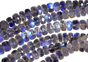 100% cuentas de piedra lunar de arcoíris blanco Natural, forma mixta, tamaño calibrado suelto, piedras preciosas para hacer joyas, piedra OEM a granel - Product Image 2