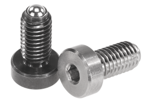 K0336 Ressort à poussoir, force de compression, avec tête, D=M06 L=16, acier à coupe libre, oxydé noir, composant : acier à billes - Product Image 2