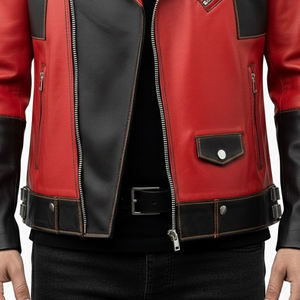 Chaqueta de Invierno Estilo Urbano Informal para Hombre, Chaqueta de Cuero para Hombre Resistente al Viento con Tela de Lona Impermeable - Product Image 6