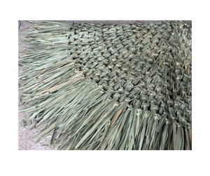 Sombrilla de paja Techo de paja de Palma con hoja de palma para cubierta de resort Vietnam Tiki Bar Sombrilla de paja Sombrilla de playa Muchos tamaños - Product Image 3