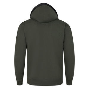 Custom Men Winter Zipper <b>Hoodie</b> 100% Cotton Sweatshirt Full Front Zip Casual Outerwear Embroidered Digital Printing - Product Image 2