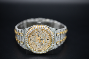นาฬิกาข้อมือผู้ชาย สายสแตนเลส สตีล ระบบจักรกล หน้าปัดทรงกลม คริสตัล - Product Image 4