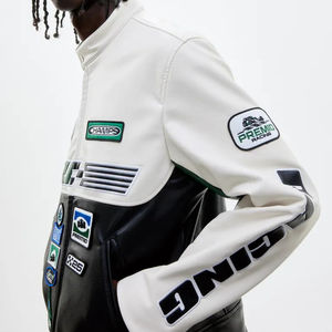 High Quality PU Leather <b>Jacket</b> For European And American Men And Teenagers Winter Long Stand Collar <b>Punk</b> <b>Jacket</b> - Product Image 6