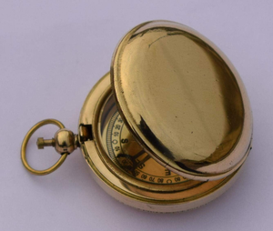 Vintage Brass Pocket <b>Compass</b> Nautical Navigation <b>Compass</b> with Hinged Lid Decorative Travel <b>Compass</b> for Outdoor Adventure Gift - Product Image 2