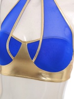 Trajes de danza del vientre para mujer, top corto y falda de malla dividida para fiestas, actuaciones en escenario, eventos temáticos