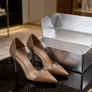 Caja de Cartón Corrugado Personalizada Boxit.pk para Zapatos de Tacón Alto, Embalaje Resistente para Envíos Minoristas y Comercio Electrónico - Product Image 4