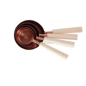 Metal Kitchen Counting High Copper Finished <b>Measuring</b> <b>Cups</b> S/4 Piece Bulk Supplies High Grade <b>Measuring</b> <b>Cup</b> With Logo - Product Image 3