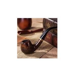 Pipe à fumer en bois classique faite à la main en gros avec porte-cigarette détachable, logo gravé personnalisé, technique de laque - Product Image 3