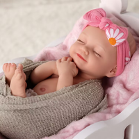 Babeside RTS 16 Zoll Platin-Silikon Reborn Baby Cookie Lebensechte Säuglingsmädchenpuppe Vollsilikon-Babypuppe Niedriger MOQ Schneller Versand