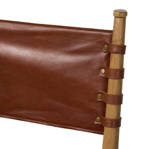 Midcentury Modern Wooden <b>Dining</b> <b>Chair</b> With Leather Upholstery And Woven Seat Home Furniture - Product Image 6