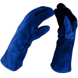 Guantes de Trabajo Unisex de Cuero, Resistentes a Cortes, Resistentes al Calor, Antideslizantes, Impermeables, de Dedo Completo, para Uso en Exteriores, Mecánica y Soldadura - Product Image 6