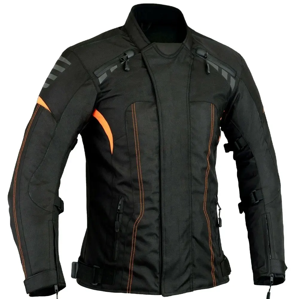 Customized wholesale high visibility safety summer textile motorcycle cordura jacket biker safety clothing
