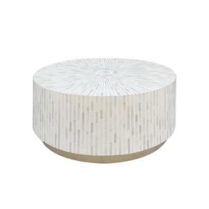 Mesa con Incrustaciones de Hueso de ILAHI, Diseño Moderno con Detalles de Ágata, Almacenamiento Portátil, Muebles para el Hogar - Product Image 5