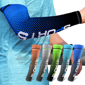 UV Protection High Quality Sublimation Printed Plus Size Unisex Arm Sleeves Lightweight Breathable 100% Polyester Custom <b>Cycling</b> - Product Image 5