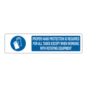 Panneau de sécurité triangulaire Brady Slider en aluminium imprimé UV pour la protection des mains et les zones d'équipements rotatifs - Product Image 3