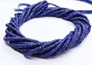 1 Hilo de Cuentas Heishi de Lapislázuli Natural AAA de 4-5 mm, Cuentas de Lapislázuli de 14 Pulgadas para Fabricación de Joyas - Product Image 4