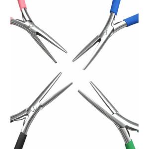 Pinzas Profesionales de Boca Plana para Extensiones de Cabello, Herramienta de Precisión para Trabajos con Cuentas, Precio de Fábrica OEM, Uso en Salón - Product Image 5