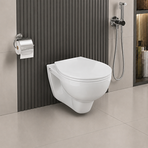 Inodoro Moderno de Una Pieza con Descarga Tornado, de Cerámica, para Colgar en la Pared, para Hogar, Hotel, Villa, Apartamento, Escuela, de Lujo - Product Image 1