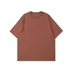 T-shirts pour hommes 100% coton 200 GSM, coupe ample, respirants, anti-boulochage, col rond, prix de gros - Product Image 4