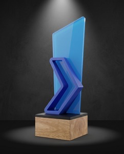 Medalla Elegante Personalizada de Acrílico y Bronce de Primera Calidad con Acabado Duradero, Logotipo Grabado Reciclable para Eventos Corporativos y Logros - Product Image 1