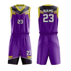 Ensemble de maillots de basket-ball réversibles personnalisés de qualité supérieure, couleurs uniques, logo imprimé, uniforme de basket-ball pour jeunes hommes, nouveau modèle - Product Image 4