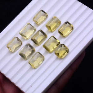 Natural <b>Lemon</b> Quartz <b>Cushion</b> Cut 12mm 14mm Untreated Yellow Stone Loose Gemstones Lot Wholesale Price Bulk For Jewelry Making - Product Image 4