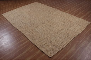 Rugsmore Rugs Collection-Natural jute Cross Area Rug, Jute <b>Carpet</b> By Nhat Minh Wholesale, Handicraft In Vietnam - Product Image 4