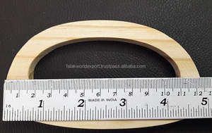 Poignée de sac à main en bois de haute qualité Karwo 93x59mm, design unique, forme en D, poignée de sac à main en bois tendance par FWE - Product Image 5