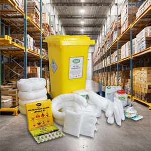 Conteneur mobile de 120 litres pour kit anti-déversement d'hydrocarbures, robuste, pour les secteurs pétrolier et gazier, les opérations offshore et en raffinerie - Product Image 3