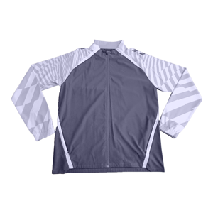 <b>Men's</b> Sporty Racer <b>Jacket</b> Geometric Print Stand Collar Zipper Closure Breathable Polyester Autumn Wear Regular Fit - Product Image 5