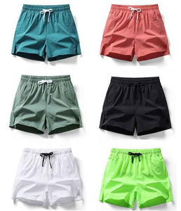 Shorts de bain pour hommes en coton 100% de haute qualité pour l'été, fermeture élastique, séchage rapide, avec poches zippées - Product Image 3