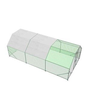 Recinto per Polli in Rete Metallica Zincata Rivestita in PVC, 200 Piedi Quadrati, Chiudibile a Chiave, 10FT X 20FT TMG CRS1020, Recinzioni e Box per Animali - Product Image 6
