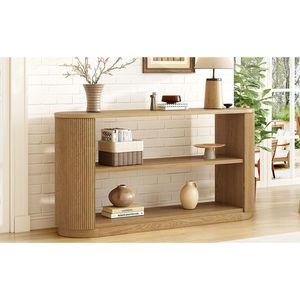 Mirod moderno ingresso consolle tavolo elegante venatura del legno sottile divano aperto scaffale corridoio Multi-funzionale mobili da soggiorno - Product Image 3