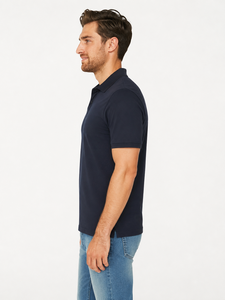 Camisetas de Golf de Algodón y Poliéster al por Mayor, Tejido Sólido para Camisas, Logotipo Bordado, Alta Calidad, Secado Rápido, Talla Personalizada, Manga Corta - Product Image 4
