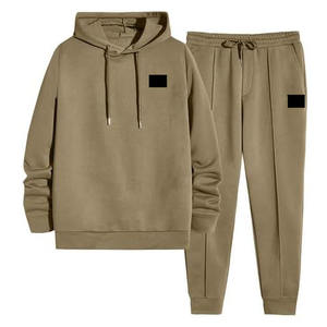 Conjunto deportivo informal de dos piezas para hombre 2026: Sudadera tipo jersey y pantalones jogger con cintura elástica de tela transpirable - Product Image 1