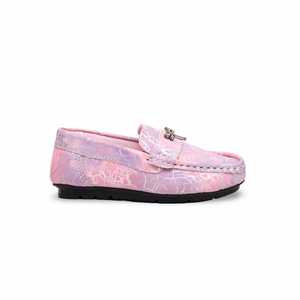 Mocassin de cérémonie rose pour filles KD0987 pour robes de cocktail - Product Image 4