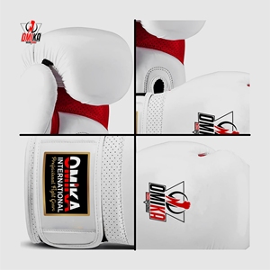 Guantes de Boxeo Unisex Personalizados con Logotipo Metálico Dorado y Verde, Completos, Ligeros, Profesionales, de PU/PVC/Cuero, Transpirables y Ajustables - Product Image 3