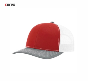 Gorra Trucker Richardson Personalizada Roja y Blanca de Malla, 6 Paneles, Ajustable, Unisex, Casual, Primavera Verano, para Adultos - Product Image 3