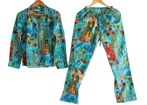 Naaz Textile - Conjunto de Pijamas para Mujer con Estampado Animal, Ropa de Dormir Informal de Verano, Suave y Transpirable, 100% Algodón, Largo hasta la Rodilla - Product Image 3