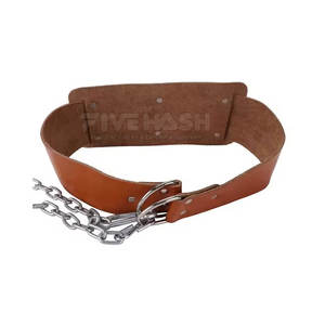 Ceinture de musculation pour l'haltérophilie avec chaîne métallique, taille ajustable, idéale pour la salle de sport - Product Image 2