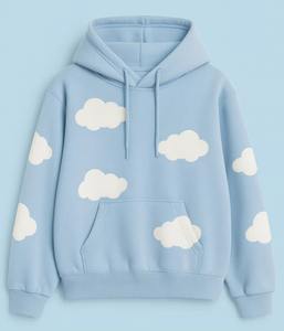 Sudadera con capucha extragrande de invierno para mujer, de algodón polar, ecológica y transpirable, al por mayor, OEM, con lentejuelas y distintivos. - Product Image 1