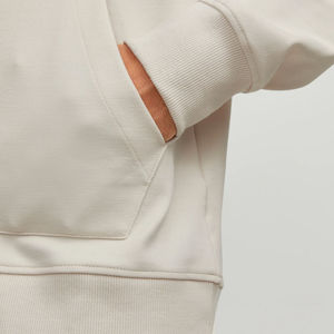 Sweat à capuche décontracté pour homme en molleton 100 % coton, thermique, séchage rapide, respirant, avec poche, design logo personnalisé, couleur unie - Product Image 2
