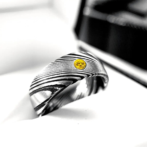 Anillos de Damasco Elegantes para Uso Diario, Acabado de Lujo, Anillos de Damasco Personalizados, Anillos de Damasco Hechos a Mano con Textura Única - Product Image 4