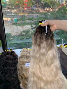 Extensión de cabello a granel ondulado Calidad superior Proveedor vietnamita crudo Caliente 2025 Venta entera humana Precio Rubio - Product Image 2